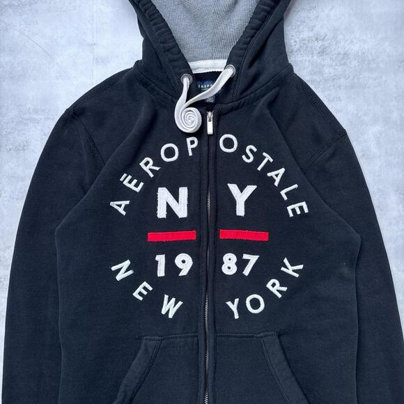 Y2K Aeropostale 00s Zip Up Hoodie Jacket - Picture 4 of 6